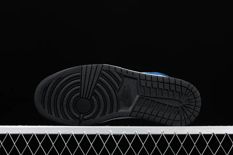 All categories Air Jordan Jordan series basketball shoes Air Jordan 1 Mid G version pure original Air Jordan 1 Mid AJ1 Joe 1 patent leather white and blue two-dimensional small lightning Chinese basketball shoes DD6834-402